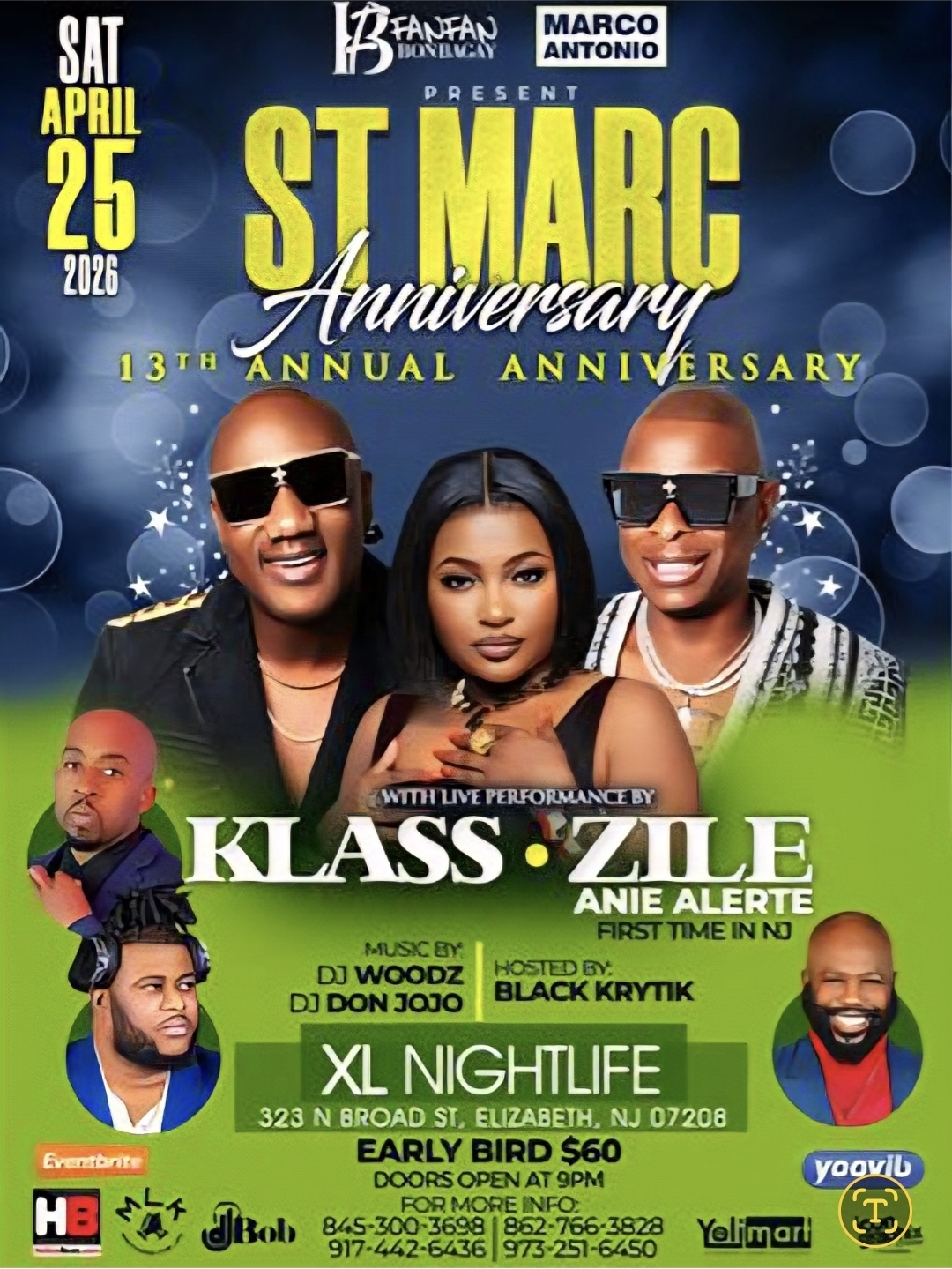 St Marc Anniversary Klass & Zile